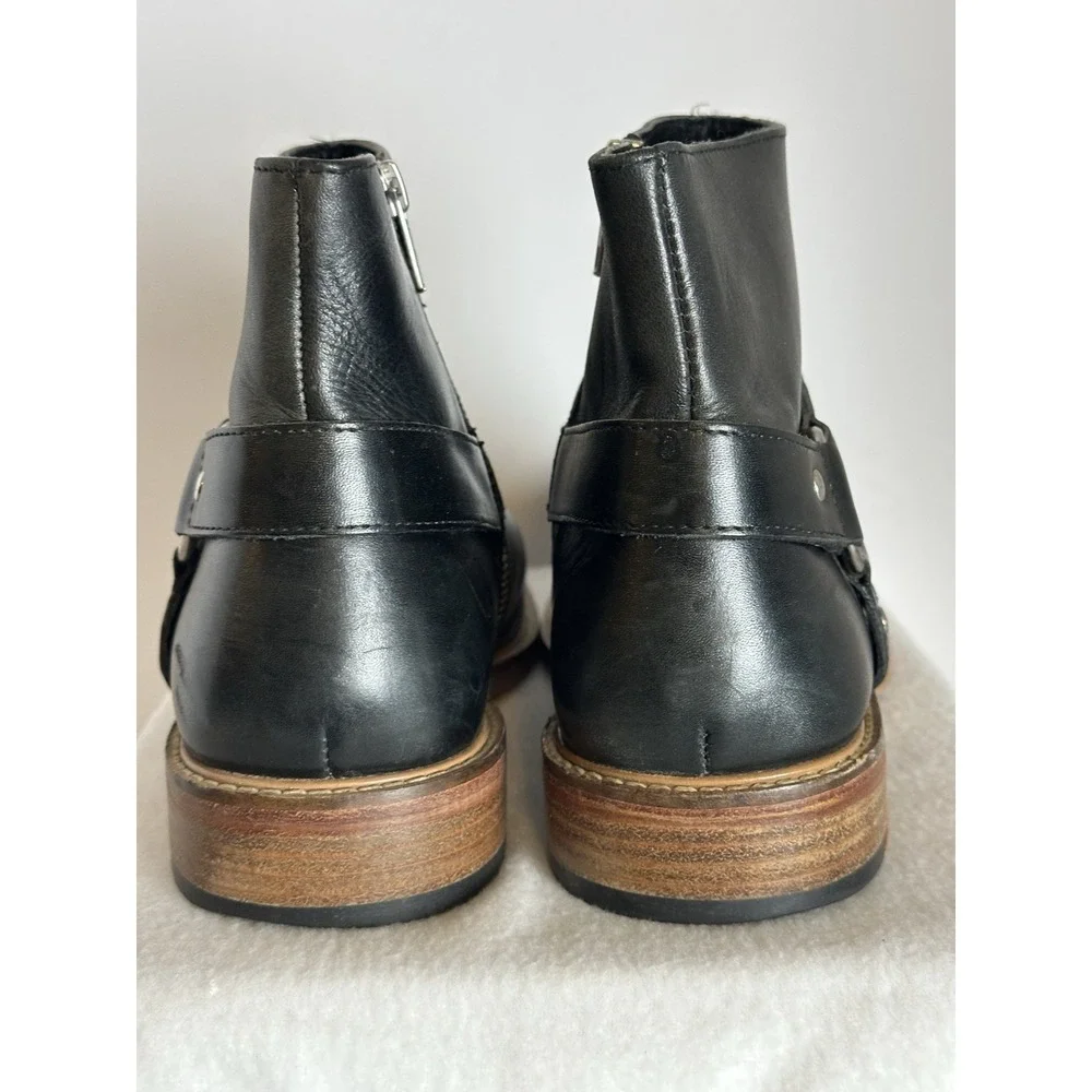 Vintage Foundry Co Men's Wyatt Chelsea Harness Black Boots Sz US 10 EU 43 VF1193